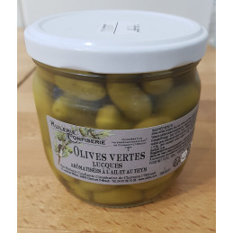 Olives Lucques Ail Thym Bocal